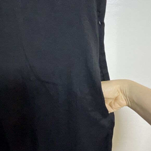 Basic Black Jumpsuit Pockets Size Small Adjustable Straps - Picture 3 of 9